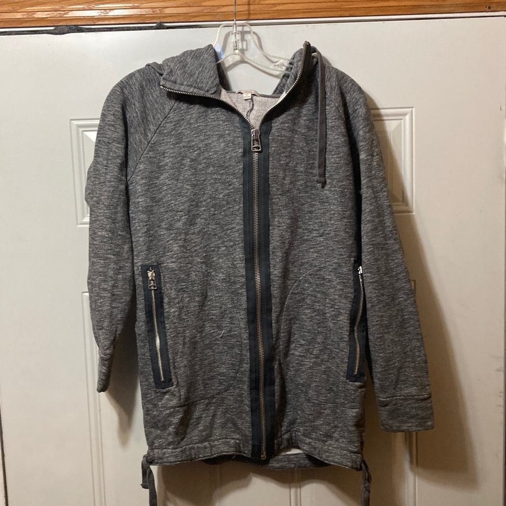 Gray‎ Zip-Up Hoodie Jacket XS